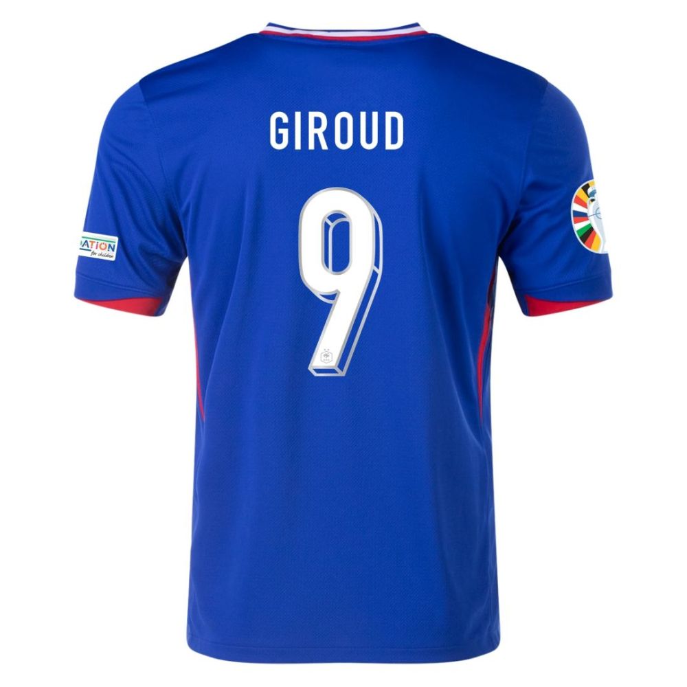 2024 France GIROUD #9 Euro Cup Home Jersey