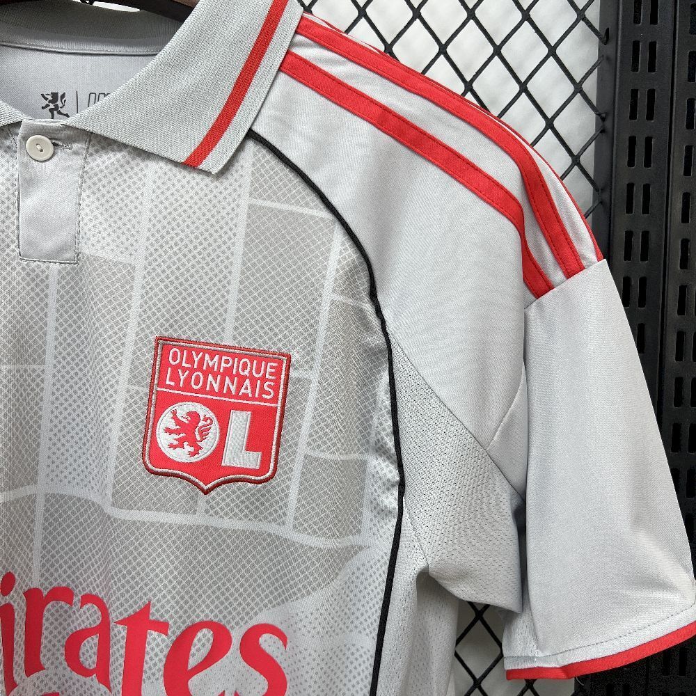 25-26 Olympique Lyonnais Second Away Soccer Jersey