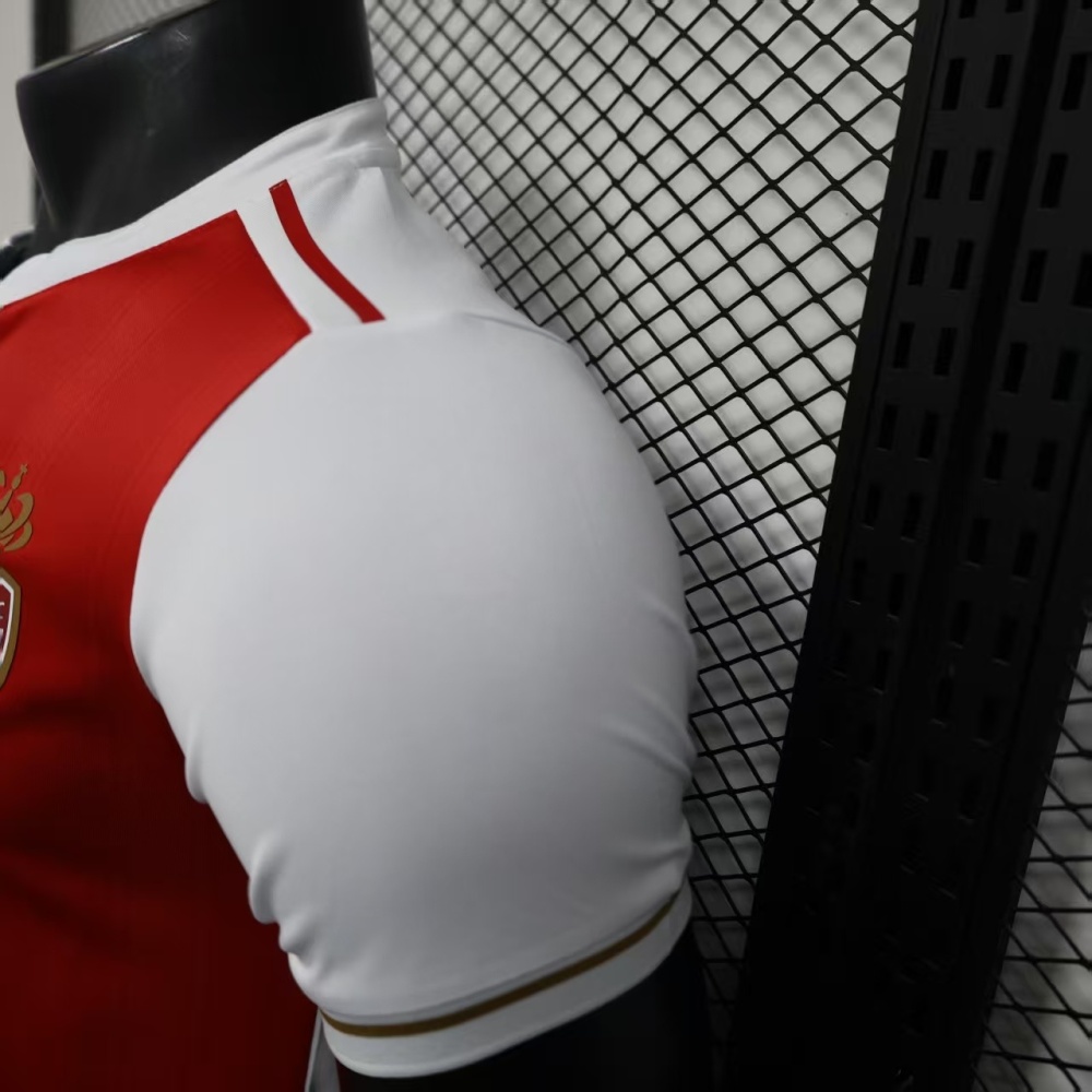 25-26  AS Monaco Home Jerseys Player Version