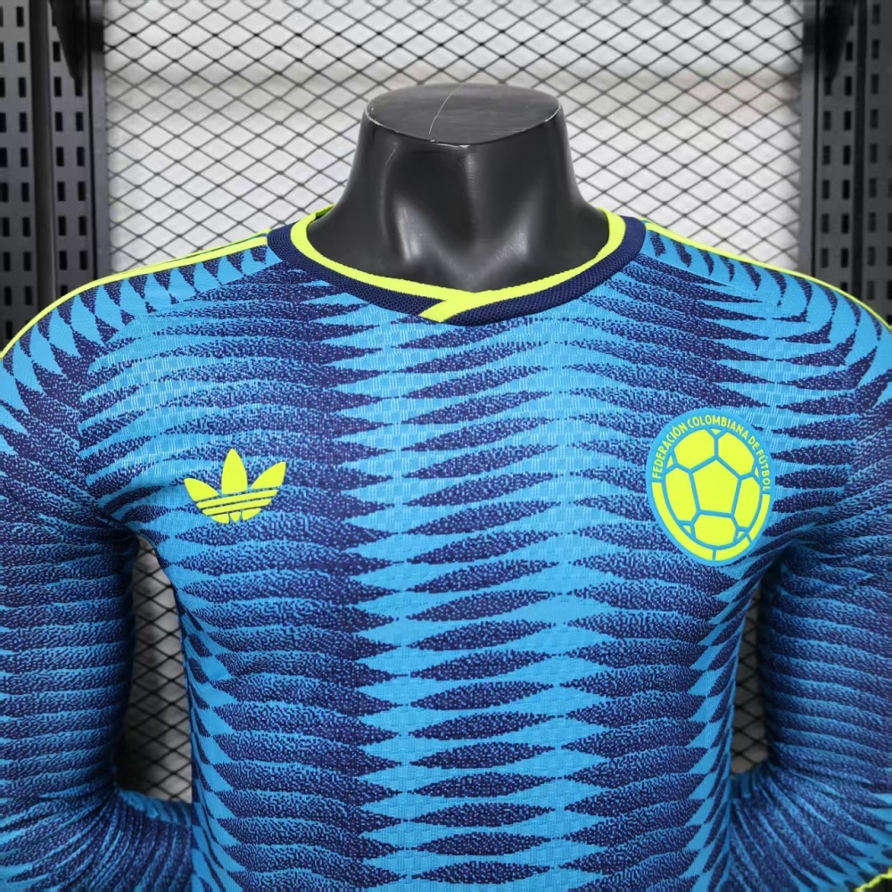 2026 Colombia Away World Cup Jersey Player Version Long Sleeve
