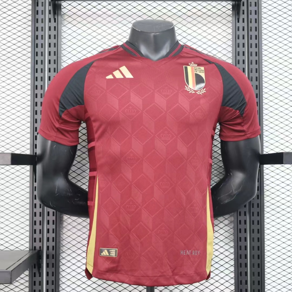 2024 Belgium Euro Cup Home Jersey Player Version