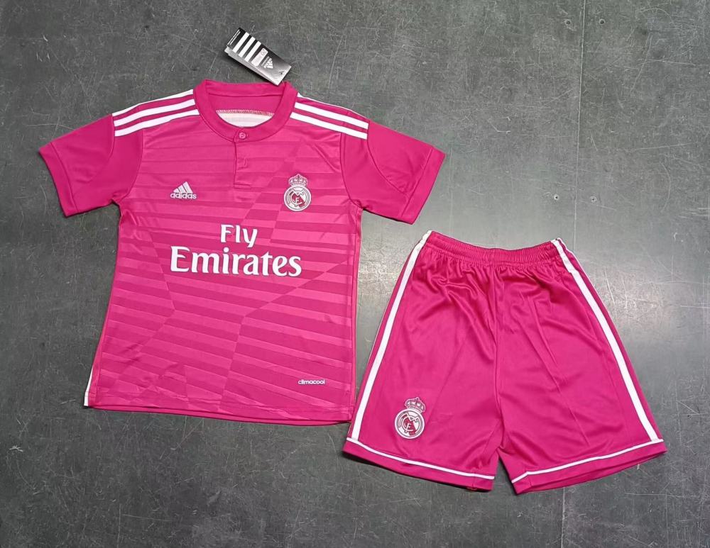 2014/15 Real Madrid Away Retro Kids Kit Jersey+Shorts