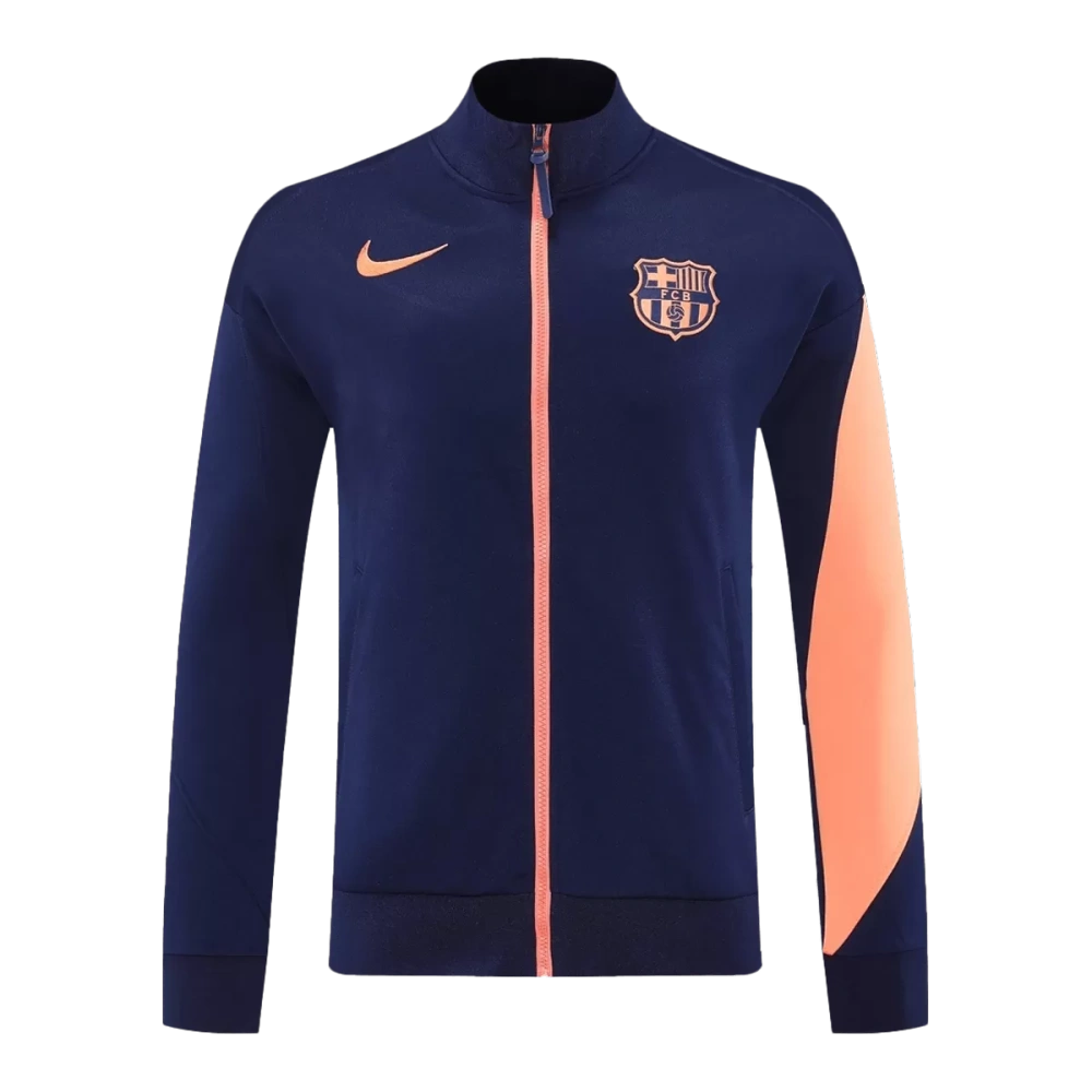 25-26 Barcelona Training Tracksuit Kit(Jacket+Pants) Navy&Orange