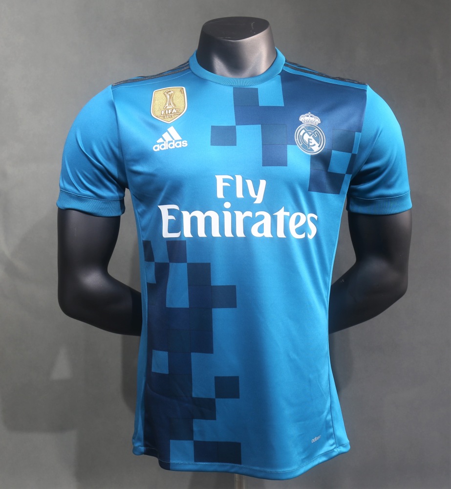 17-18 Real Madrid Second Away Retro Jersey Player Version