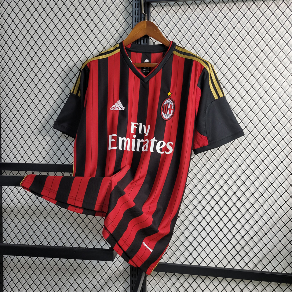 2013-14 AC Milan  Retro Jersey Home