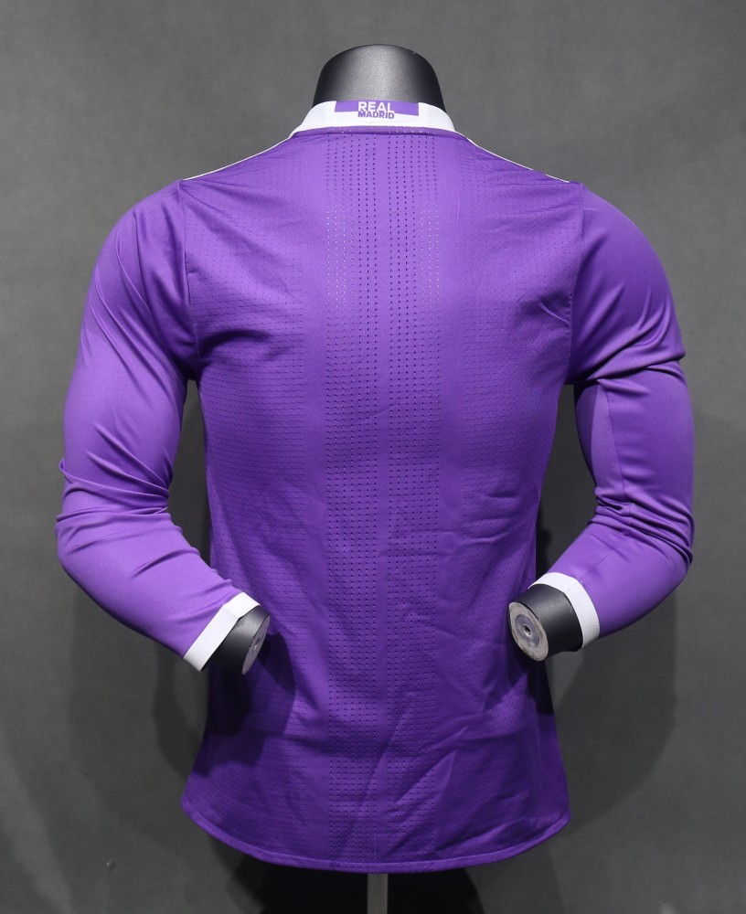 16-17 Real Madrid Away Retro Purple Jersey Long Sleeve Player Version