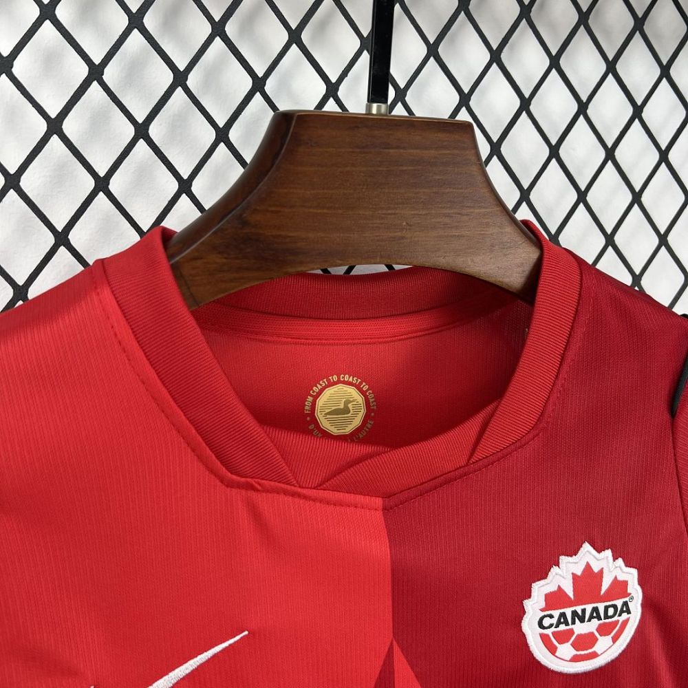 2026 Canada Home World Cup Soccer Kids Kit Jersey+Shorts