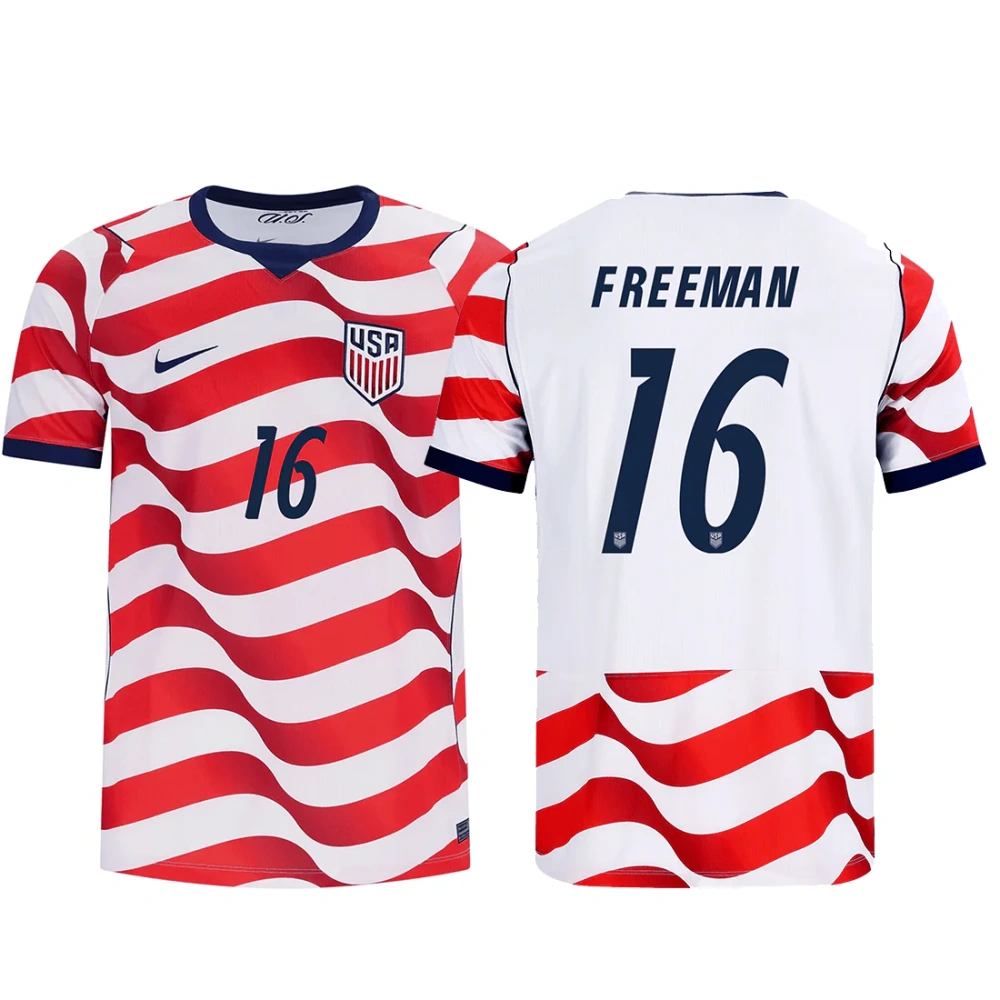 Nike Mens United States Alex Freeman Stadium Home Jersey 2026 (Sail/Midnight Navy)