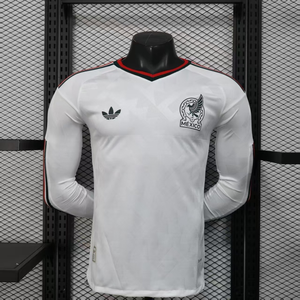 2026 Mexico World Cup Away Soccer Jersey Player Version Long Sleeve