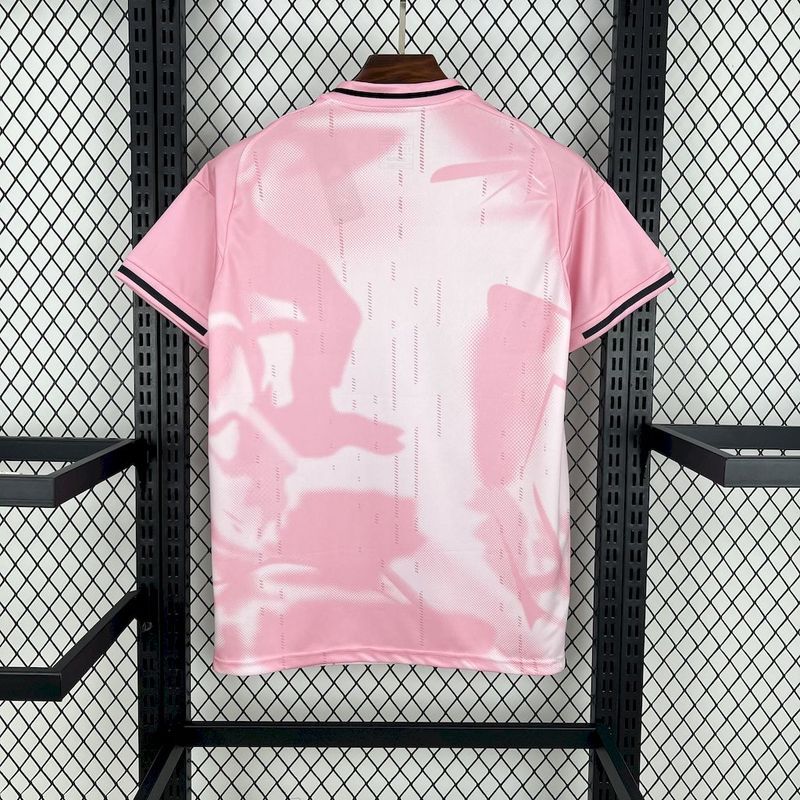 24-25 Real Madrid Soccer Jersey Pink White