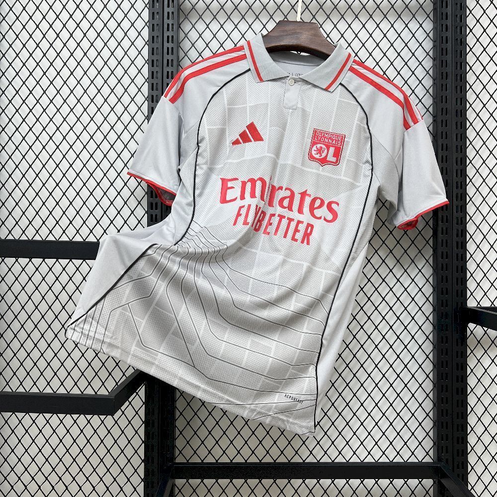 25-26 Olympique Lyonnais Second Away Soccer Jersey