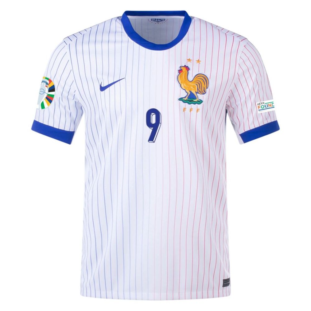 2024 France GIROUD #9 Euro Cup Away Jersey