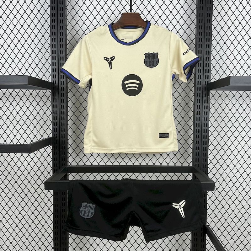 25-26 Barcelona Away Soccer Kids Kit Jersey+Shorts