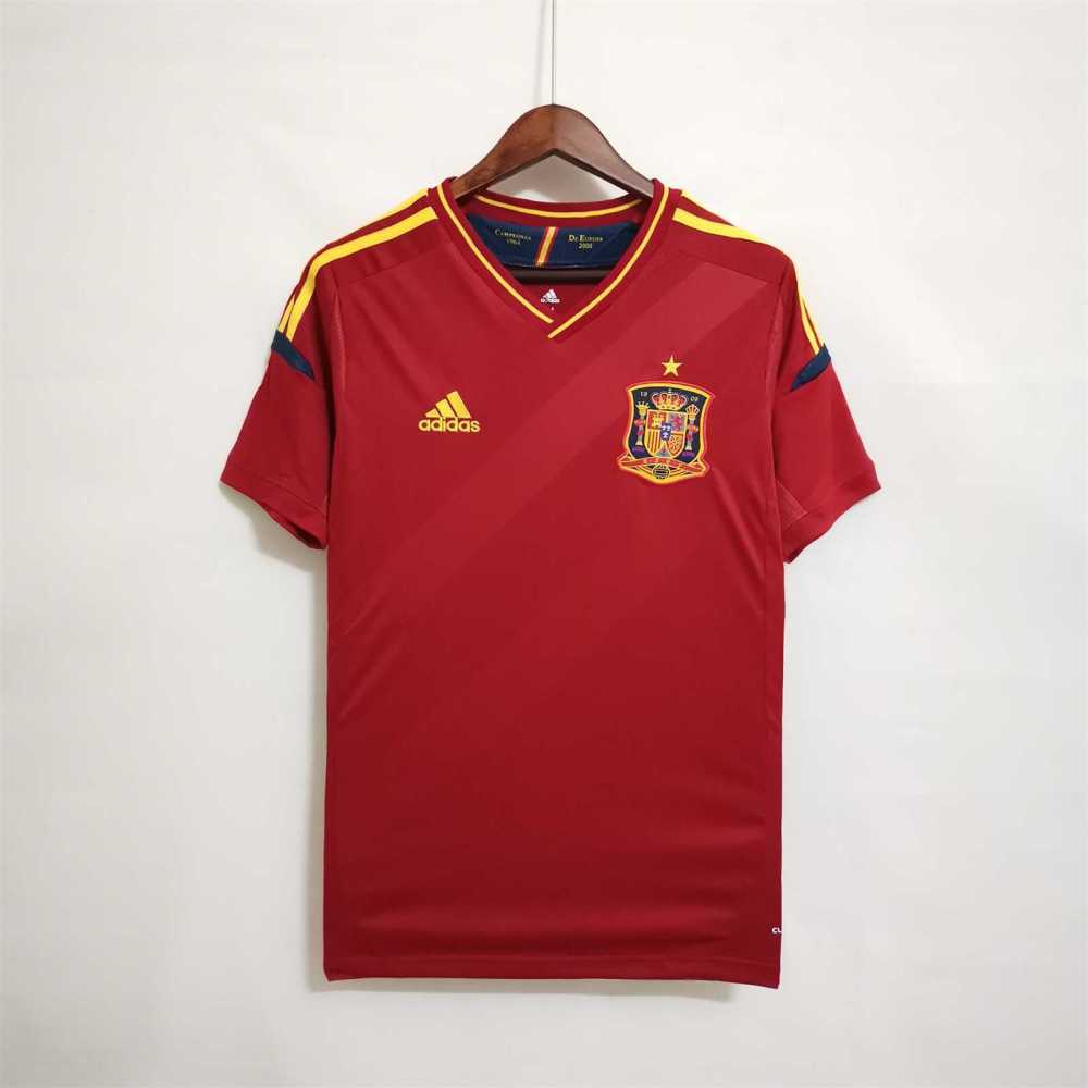 2012 Spain Home Retro Soccer Jersey