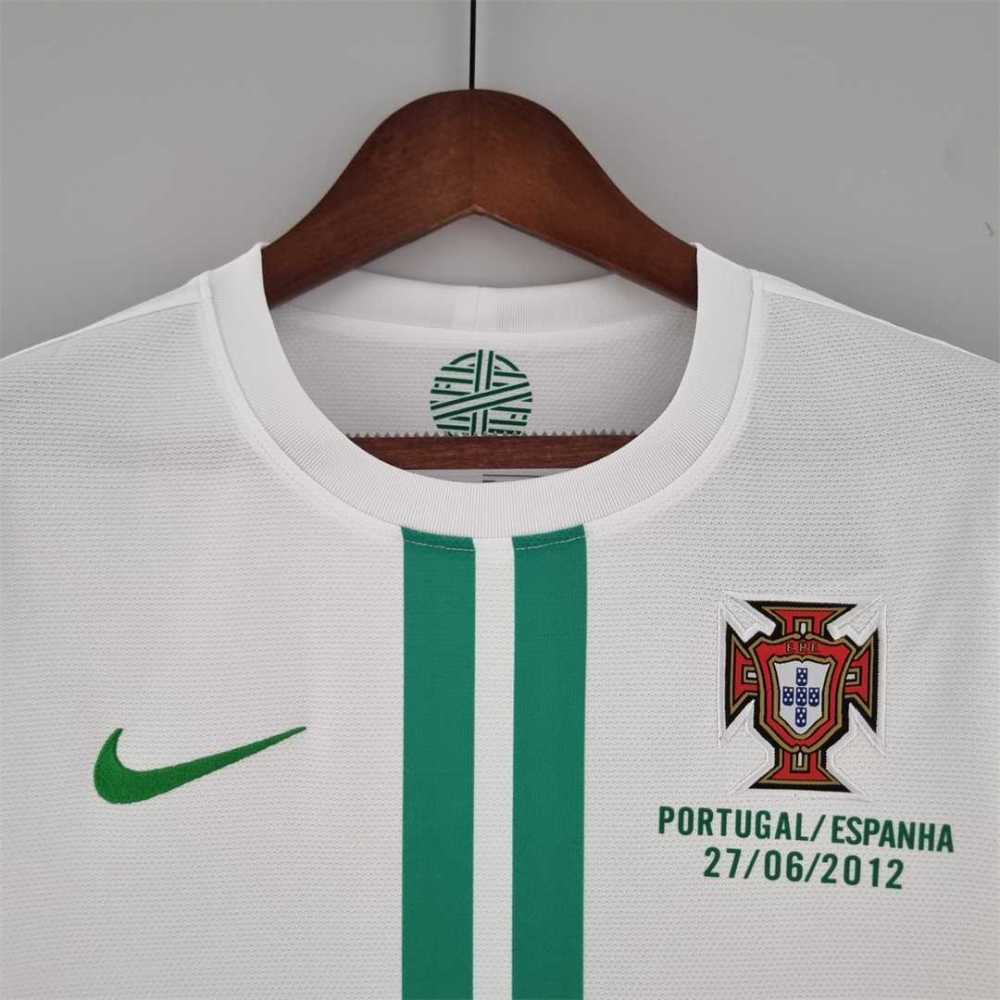 2012 Portugal  Euro Cup Away Retro Jersey Long Sleeve