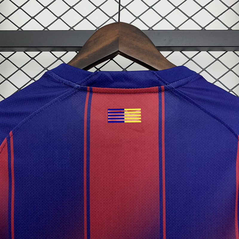 25-26 Barcelona Red Blue Home Soccer Jersey