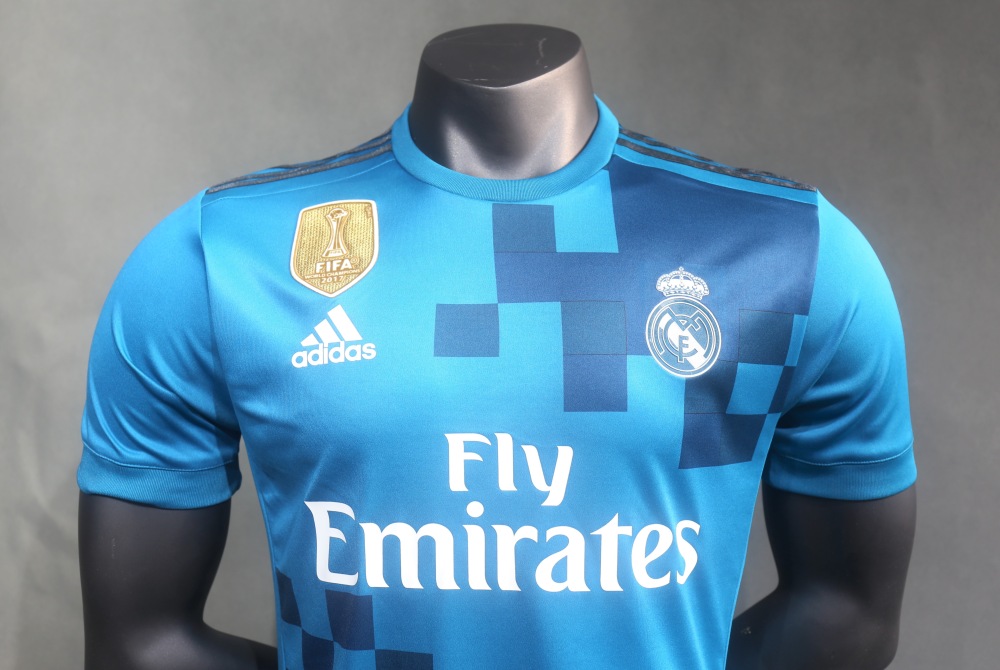 17-18 Real Madrid Second Away Retro Jersey Player Version
