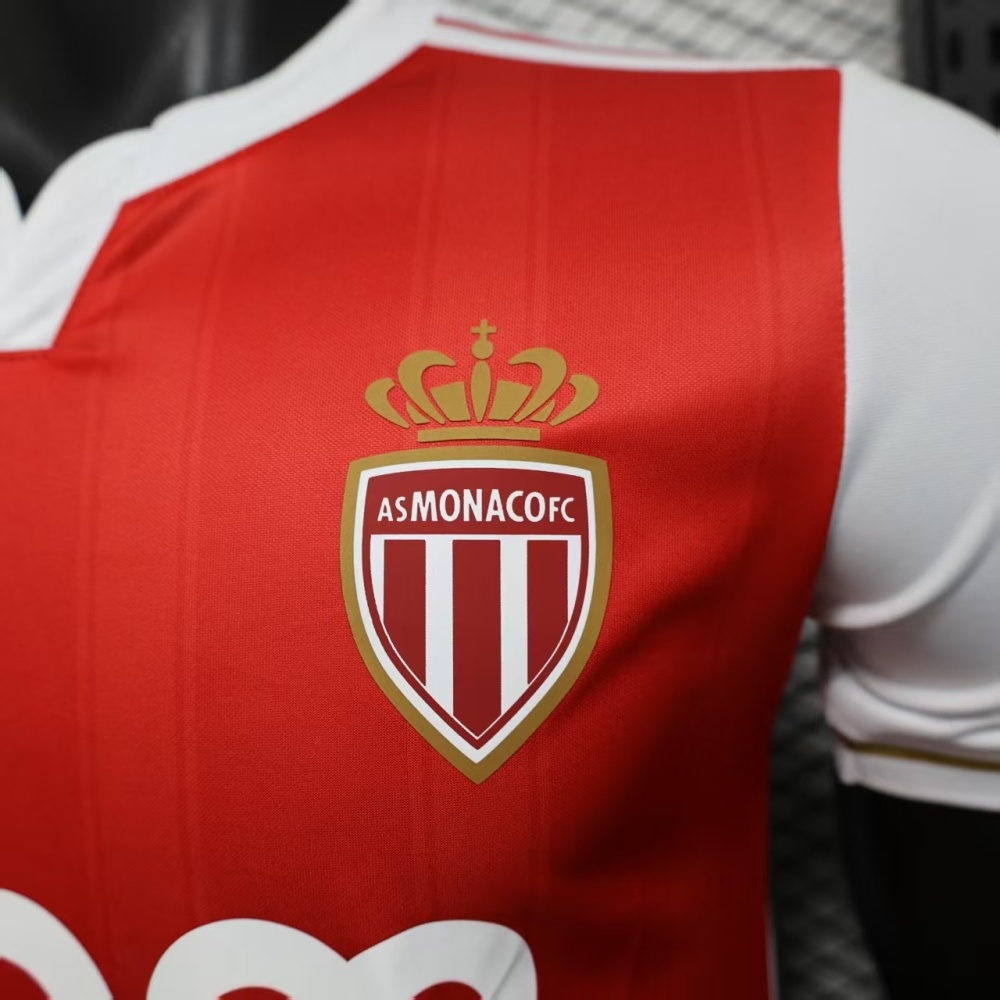 25-26  AS Monaco Home Jerseys Player Version
