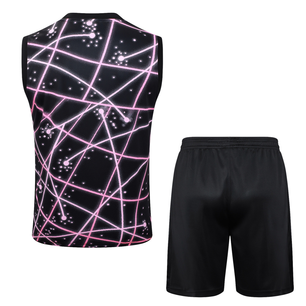 25-26 PSG Training Sleeveless Soccer Kit Jersey+Shorts