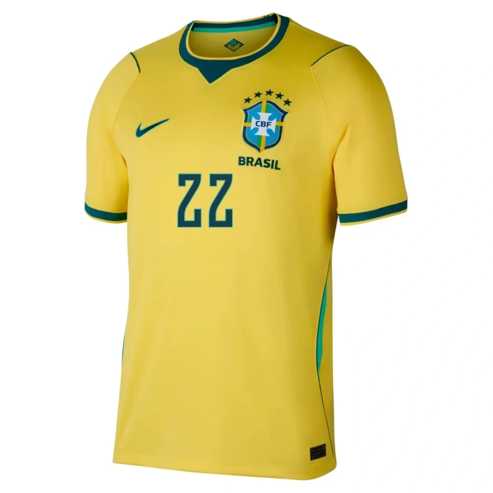 JOÃO PEDRO #22 Brazil Home Jersey World Cup 2026