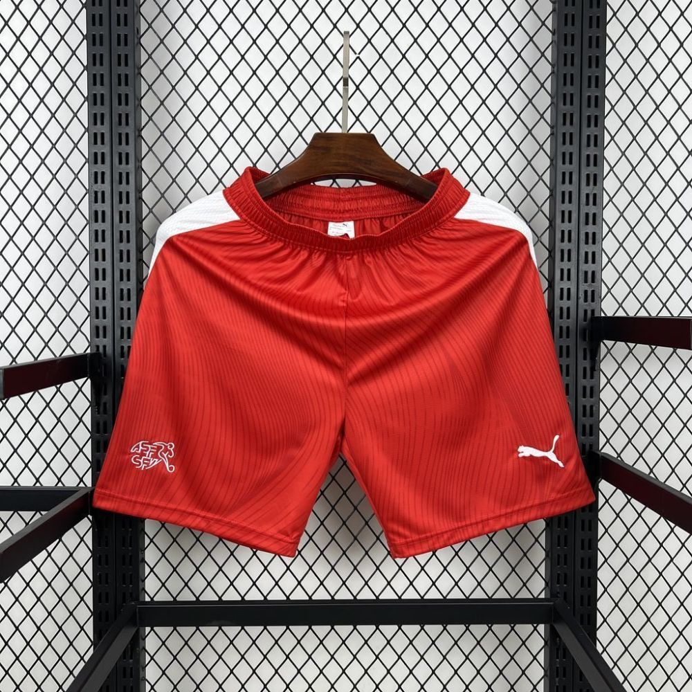 2026 Switzerland World Cup Home Soccer Shorts