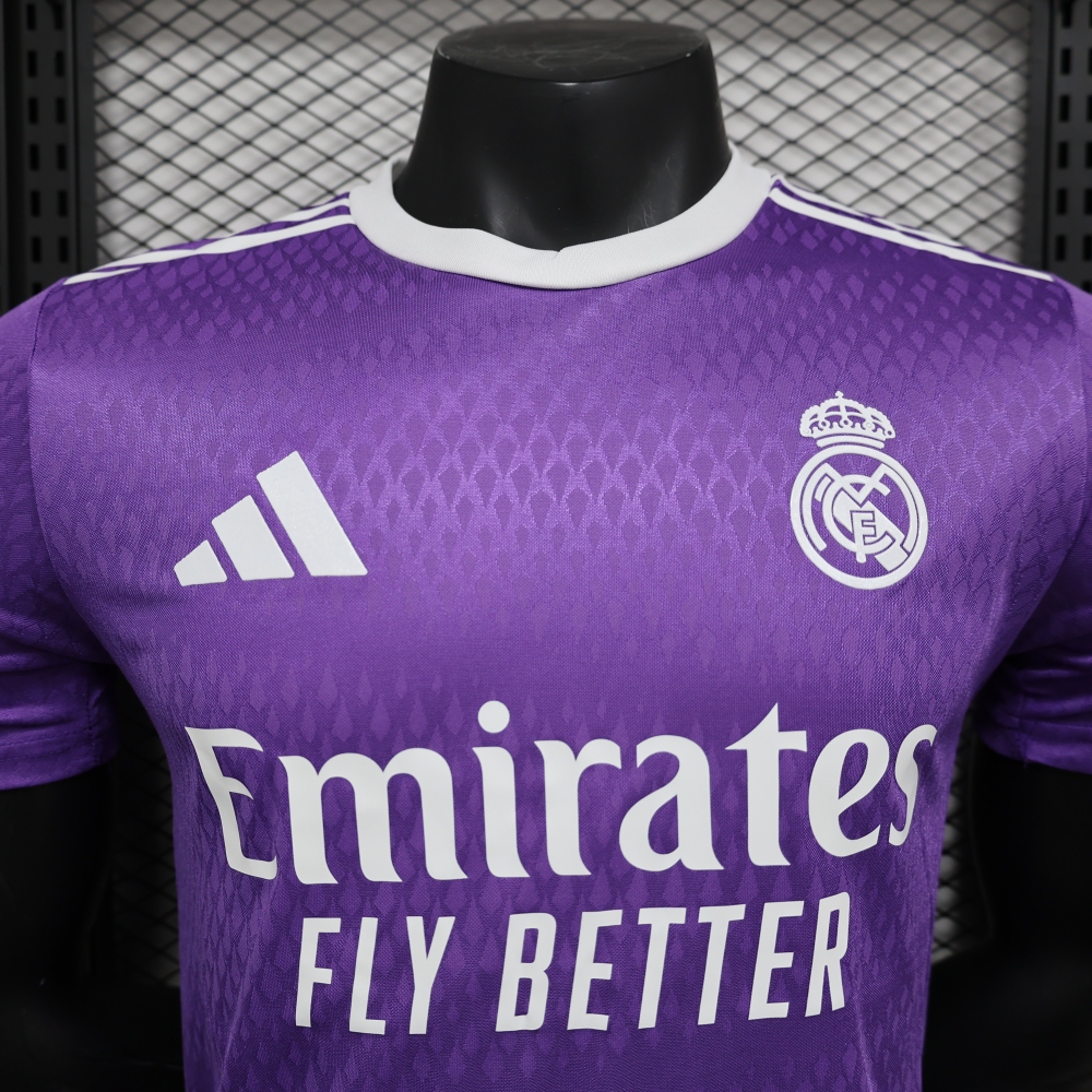 16-17 Real Madrid Away Retro Purple Jersey Player Version