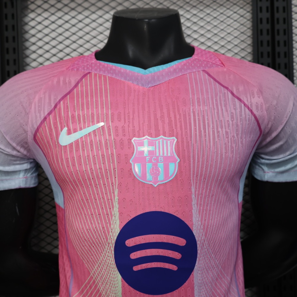 25-26 Barcelona Pink Special Edition Player Version Soccer Jersey