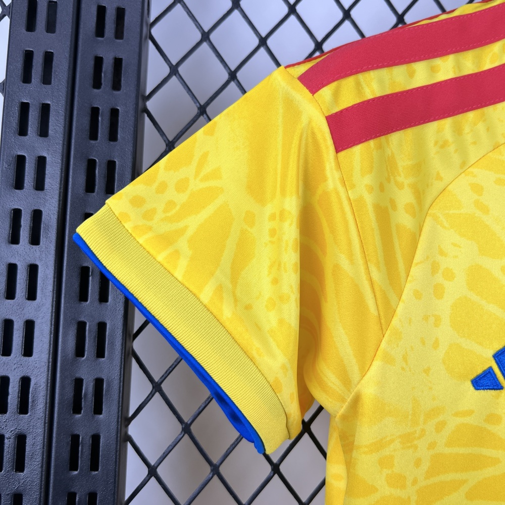 2026 Colombia Home World Cup Soccer Kids Kit Jersey+Shorts