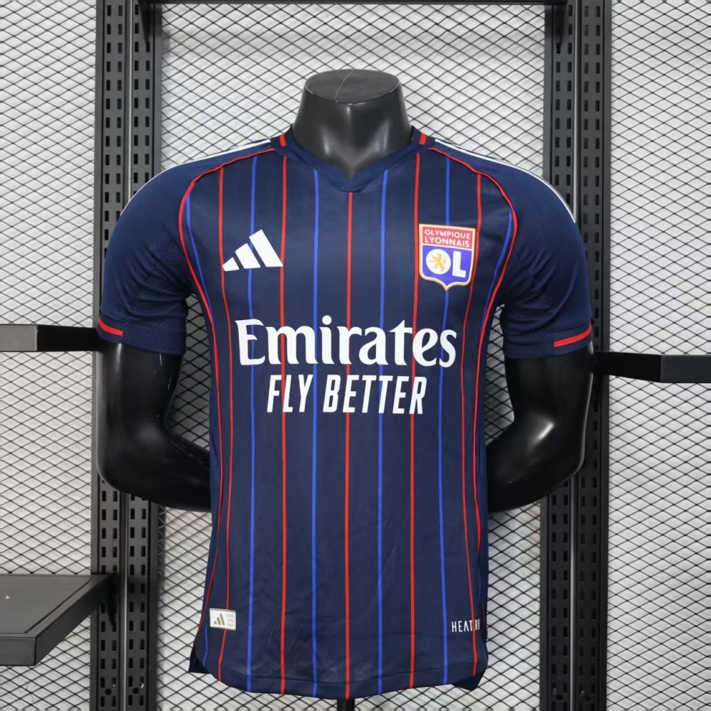 25-26 Olympique Lyonnais Away Soccer Jersey Player Version