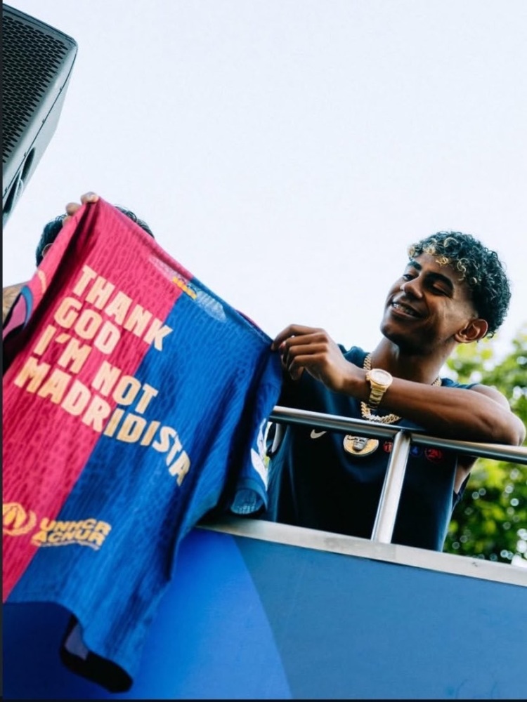 Season 25/26 Barcelona Home Player Version Thank God I’m Not Madridista