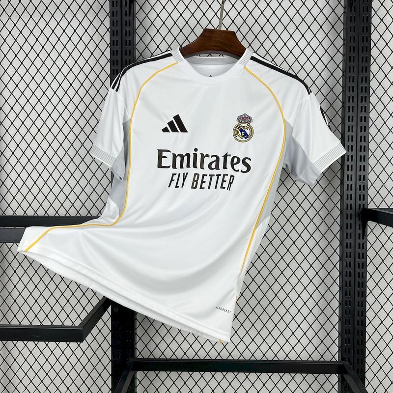 25-26 Real Madrid Home Soccer Kit Jersey+Shorts
