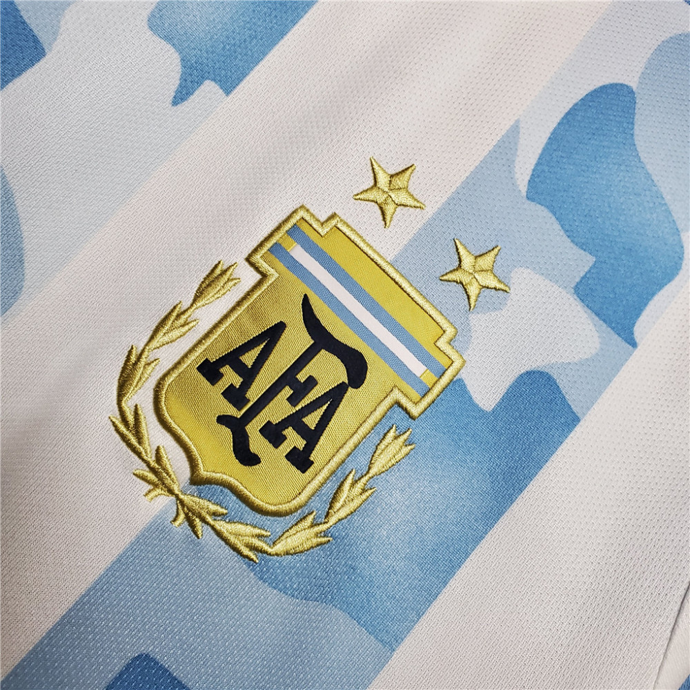 2020 Argentina Home Soccer Jersey Messi#10 With the Patches Fan Version