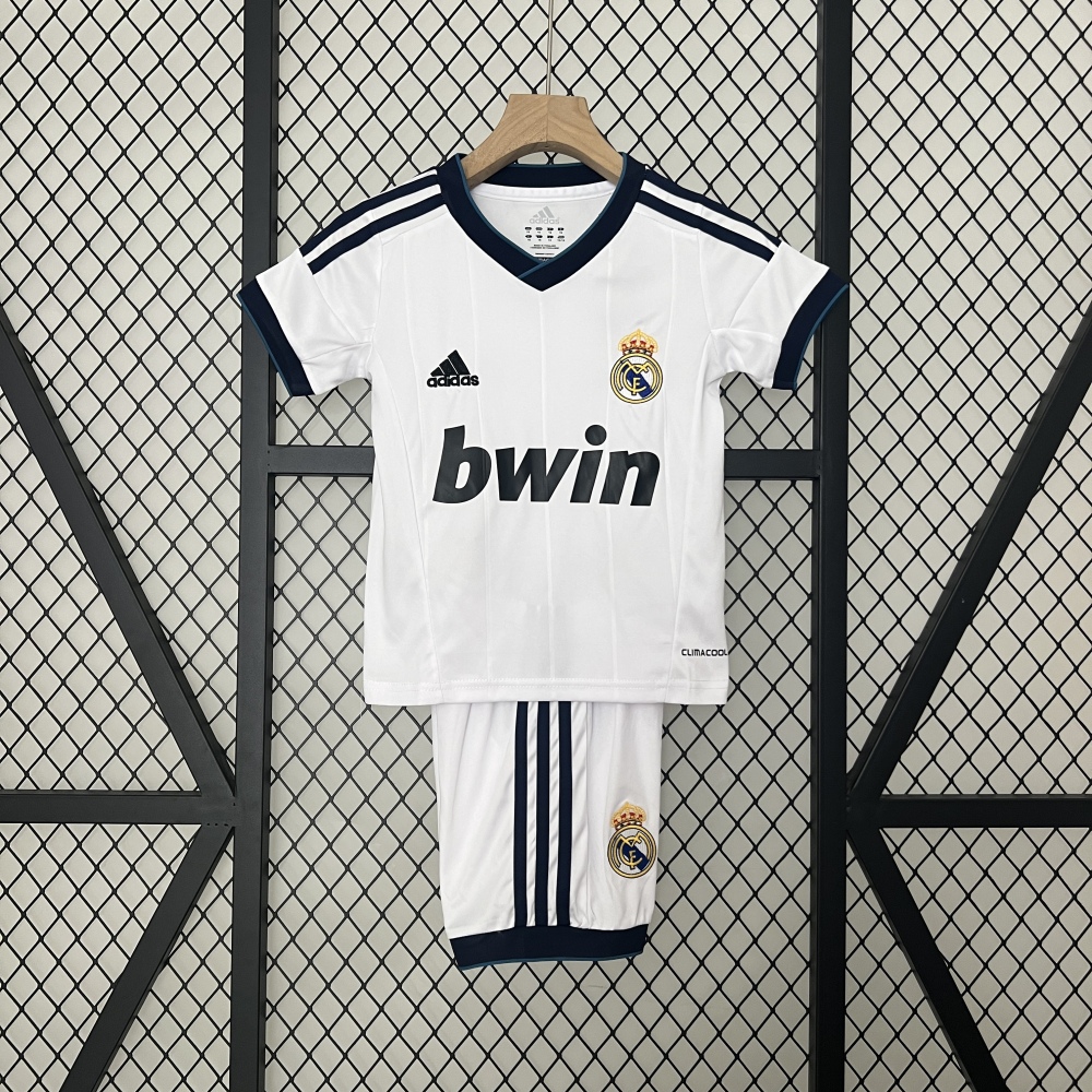 2012-13 Real Madrid Home Retro Kids Kit Jersey+Shorts