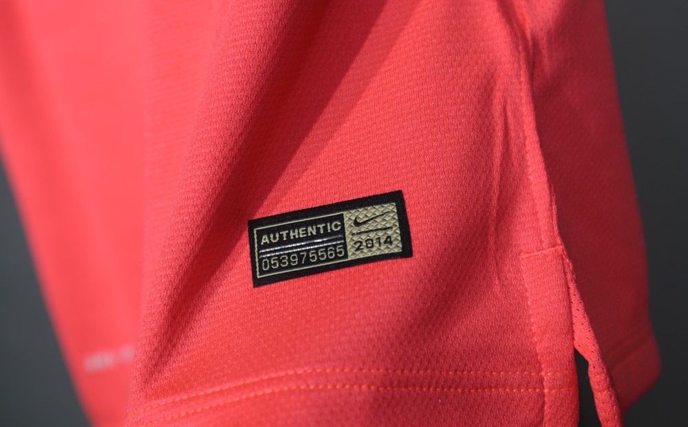 14-15 Barcelona Away Retro Jersey Player Version Pink