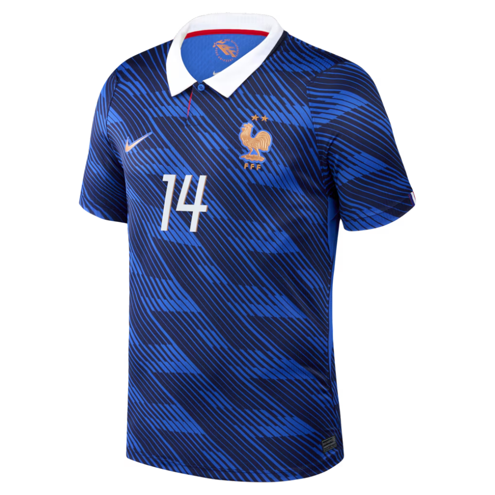 Maillot France Nike FFF Domicile Stadium 26 avec flocage Rabiot 14