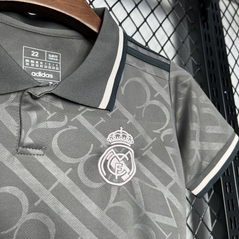 24-25 Real Madrid Third Away Kids Kit Jersey+Shorts