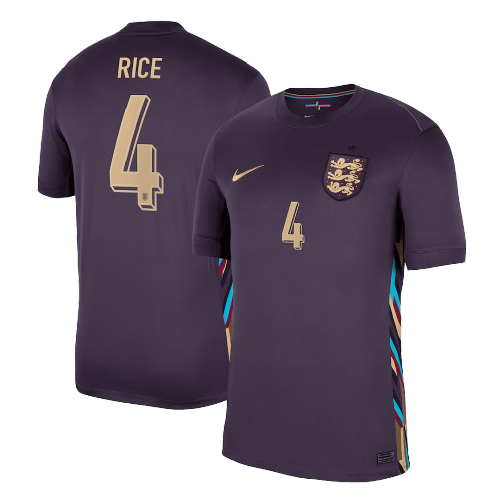 2024 England RICE #4 Euro Cup Away Jersey