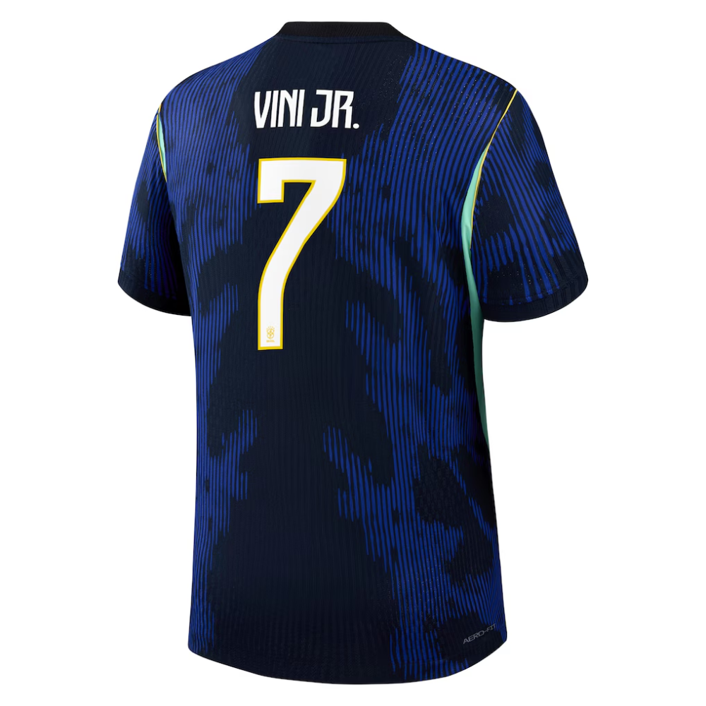 Men's Jordan Brand Vinicius Junior Blue Brazil National Team 2026 Away Match Authentic Jersey
