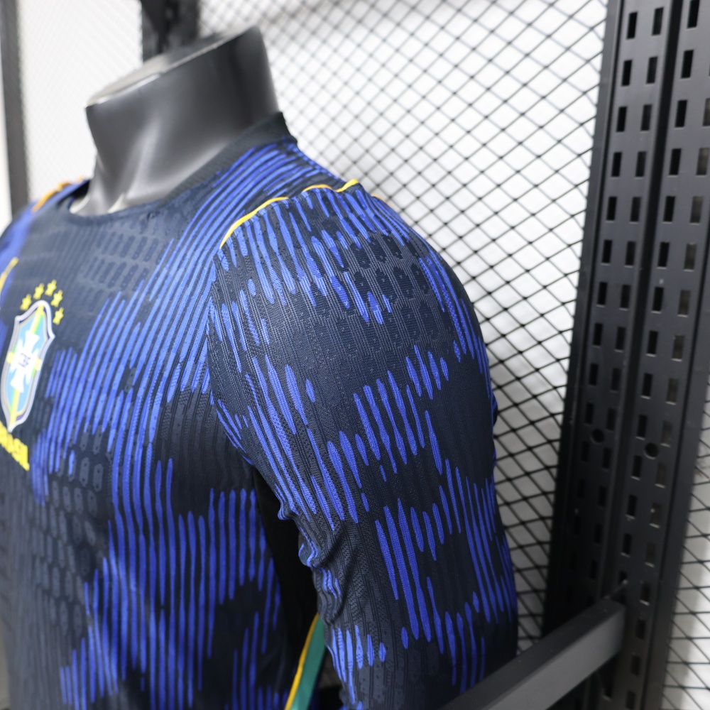 2026 Brazil Away World Cup Jersey Player Version Long Sleeve