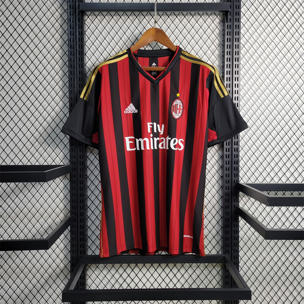 2013-14 AC Milan  Retro Jersey Home
