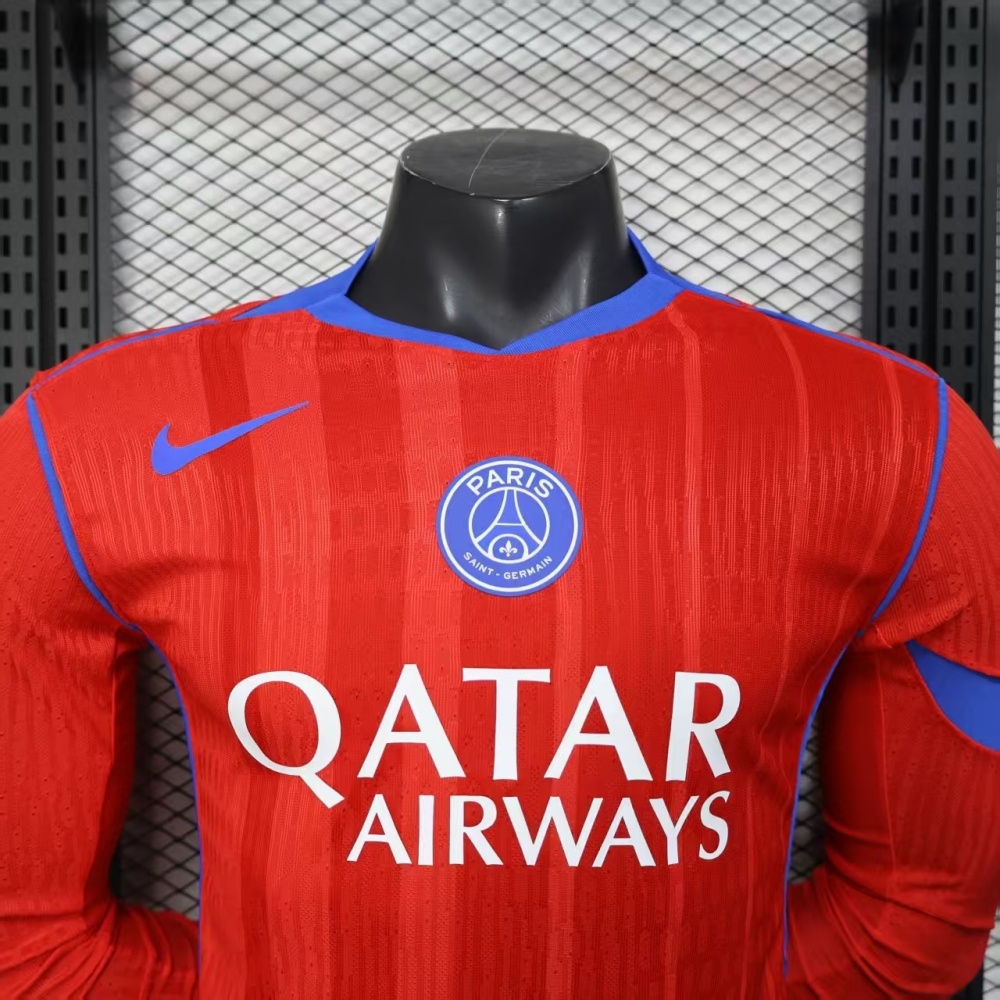 25-26 Paris Saint-Germain Third Away Soccer Jersey Player Version Long Sleeve
