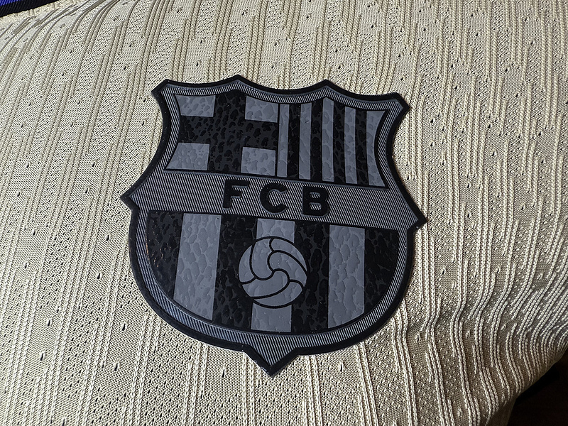 25-26 Barcelona Away Player Version Soccer Jersey Correct Logo