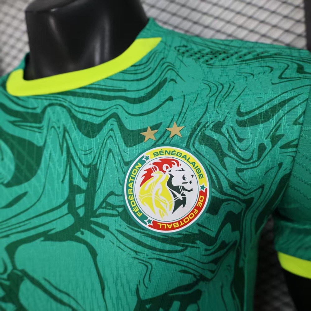 2026 Senegal Away World Cup Soccer Jersey Player Version with 2 Stars