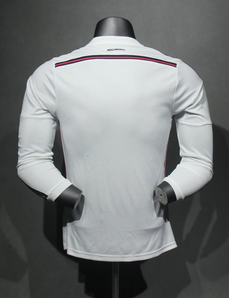 2014/15 Real Madrid Home Retro Jersey Player Version Long Sleeve