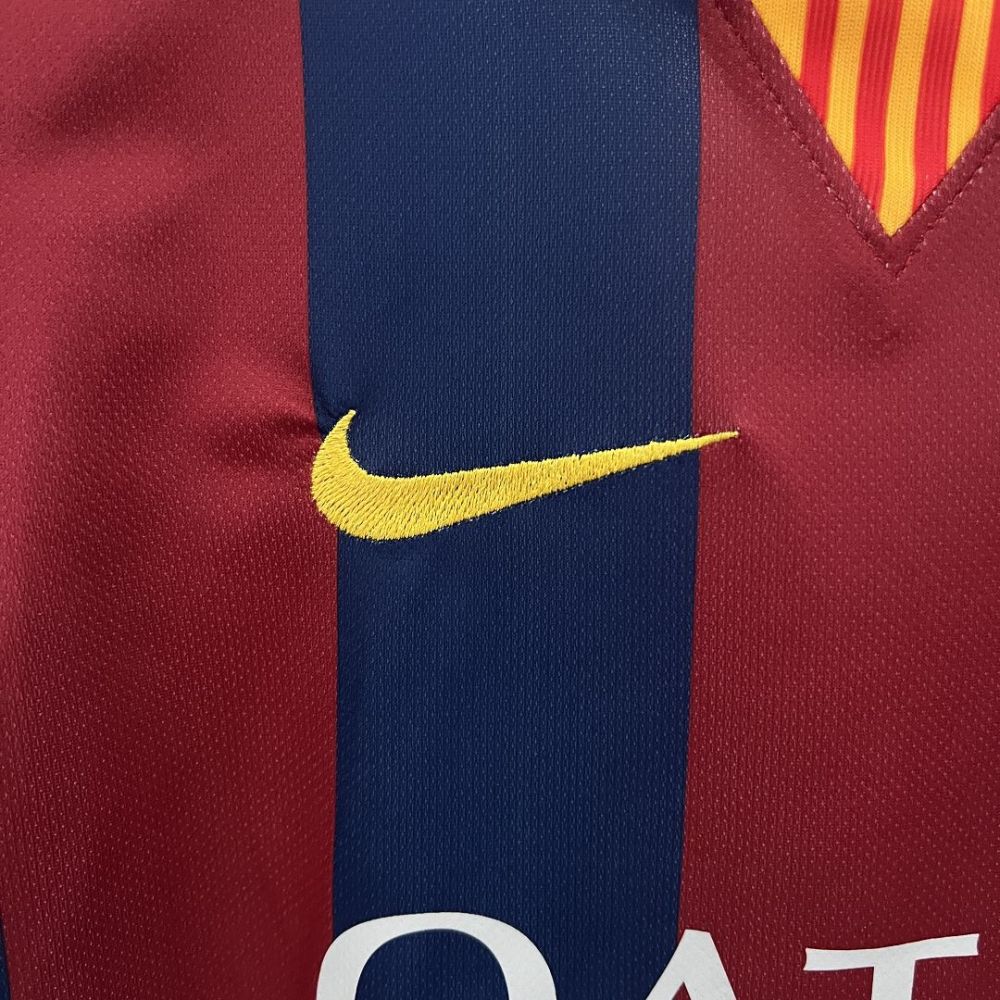 14-15 Barcelona Home Retro Kids Kit Jersey+Shorts