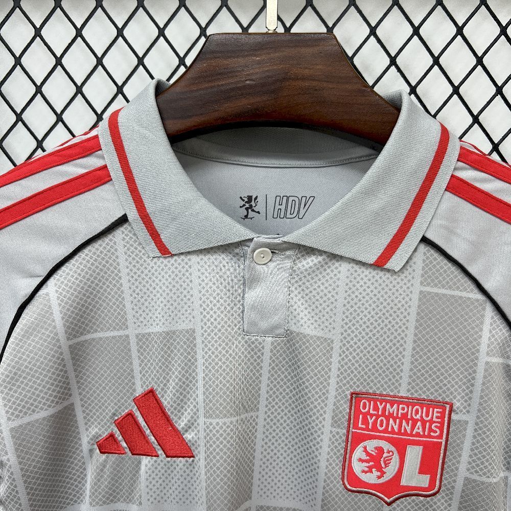 25-26 Olympique Lyonnais Second Away Soccer Jersey