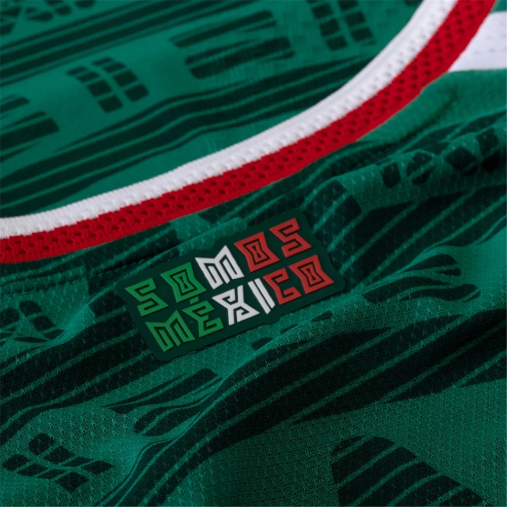 adidas Men's J. Quinones Mexico Authentic Home 2026 World Cup Jersey (Bold Green)