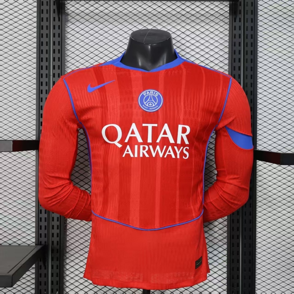 25-26 Paris Saint-Germain Third Away Soccer Jersey Player Version Long Sleeve