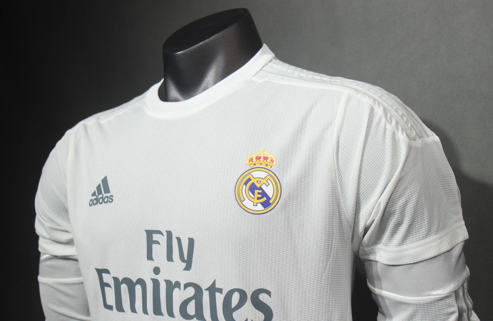 2015-16 Real Madrid Home Retro Jersey Player Version Long Sleeve