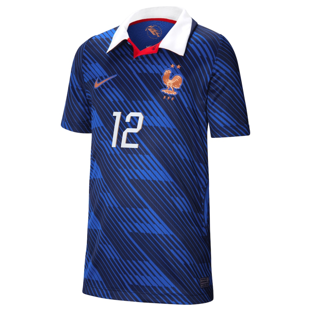 Maillot France Nike FFF Domicile Stadium 26 avec flocage Barcola 12